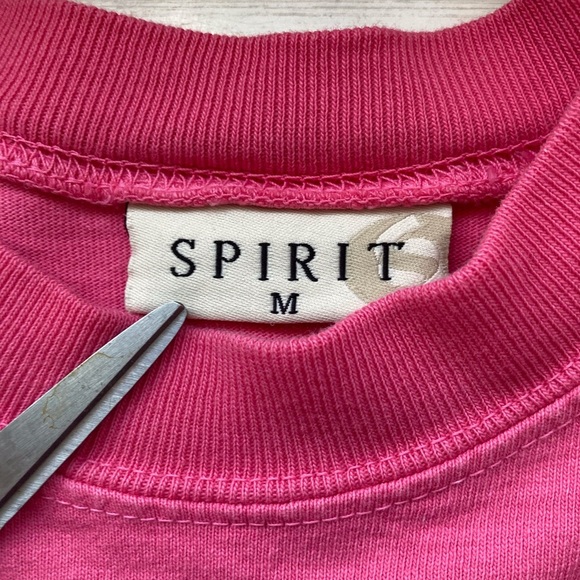 Spirit jersey - Anchored in the South Oversized Cotton Coastal Style Size M pink - Picture 10 of 11